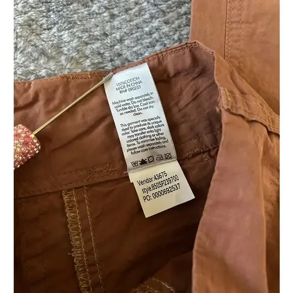 Pacsun Brown Low Rise Britney Flare Cargo Pant Size 25 | 2 NWT Punk Utility - Picture 13 of 14